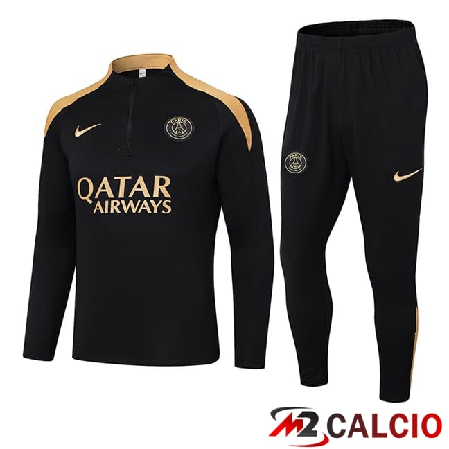Insieme Tuta Calcio Paris PSG Nero 2024/2025