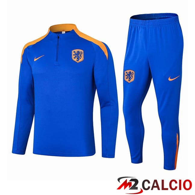 Insieme Tuta Calcio Paesi Bassi Blu 2024/2025