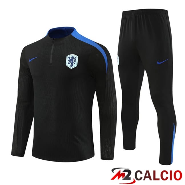 Insieme Tuta Calcio Paesi Bassi Nero 2024/2025