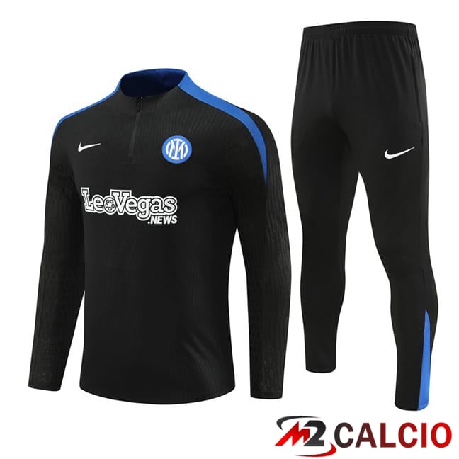 Insieme Tuta Calcio Inter Milan Nero 2024/2025