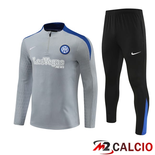 Insieme Tuta Calcio Inter Milan Grigio 2024/2025