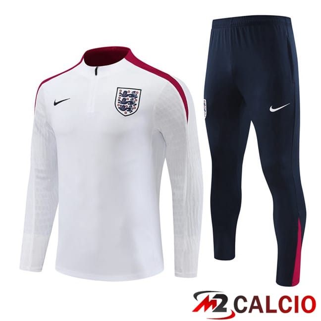 Insieme Tuta Calcio Inghilterra Bianco 2024/2025