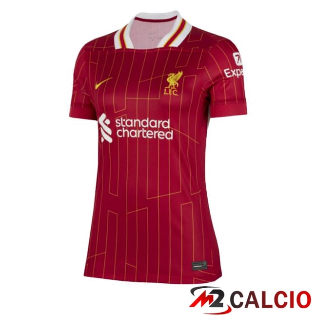 Maglie Calcio FC Liverpool Donna Prima Rosso 2024/2025