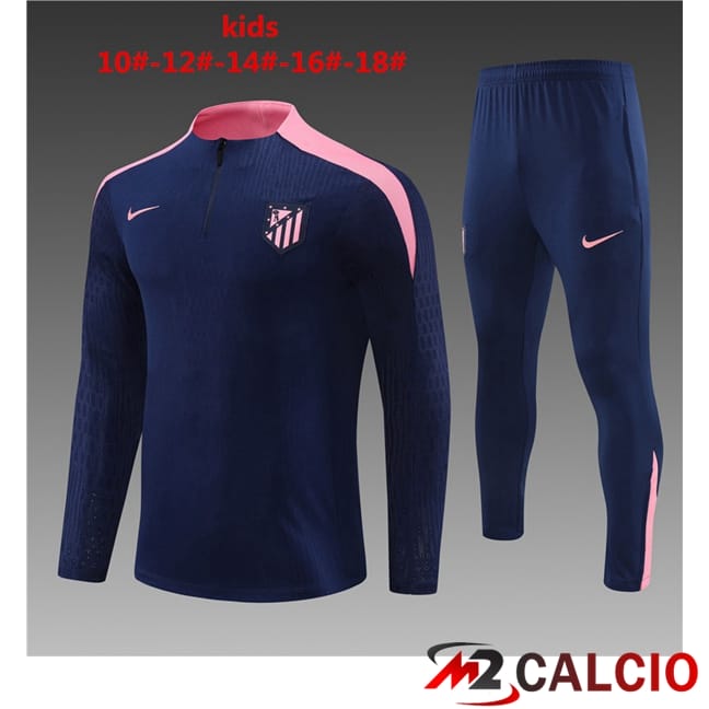 Insieme Tuta Calcio Atletico Madrid Bambino Blu Reale 2024/2025