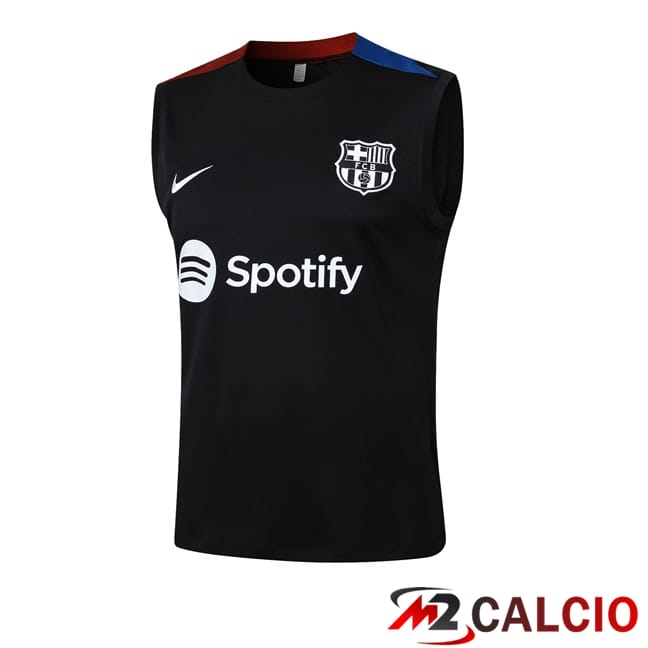 Canotta Allenamento FC Barcellona Nero 2024/2025