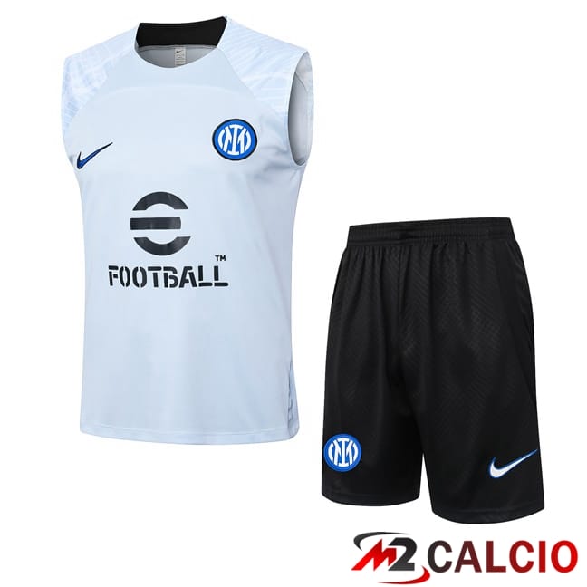 Canotta Allenamento Inter Milan + Pantaloncini Blu 2024/2025
