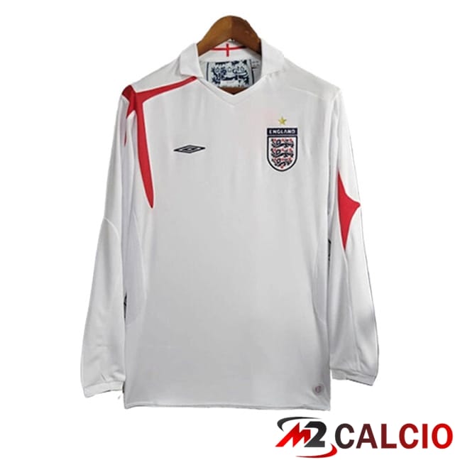 Maglie Calcio Inghilterra Retro Prima Manica Lunga 2005