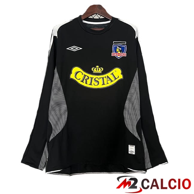 Maglie Calcio Colo-Colo Retro Seconda Manica Lunga Nero 2006