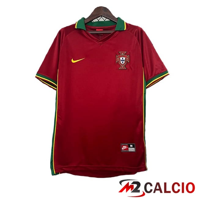 Maglie Calcio Portogallo Retro Prima Rosso 1997-1998