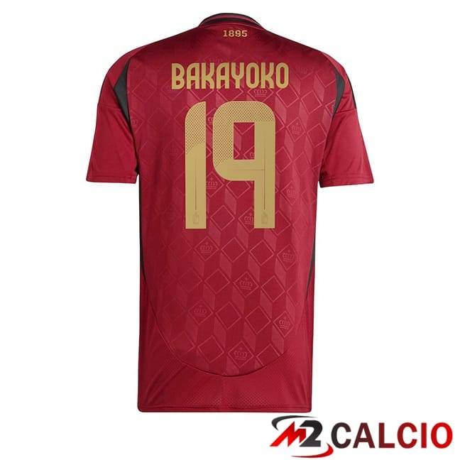 Maglie Calcio Belgio (BAKAYOKO 19) Prima 2024/2025