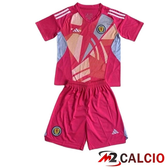 Maglie Calcio Scozia Bambino Portiere Rosa 2024/2025