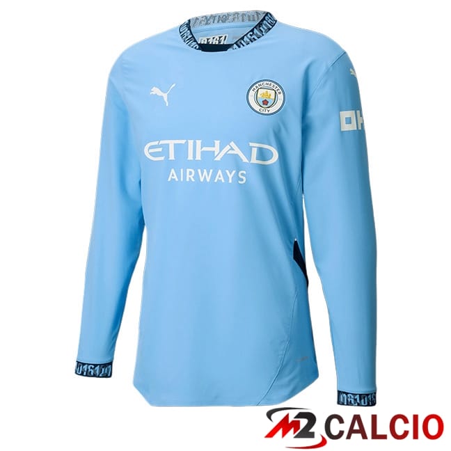Maglie Calcio Manchester City Prima Manica Lunga 2024/2025