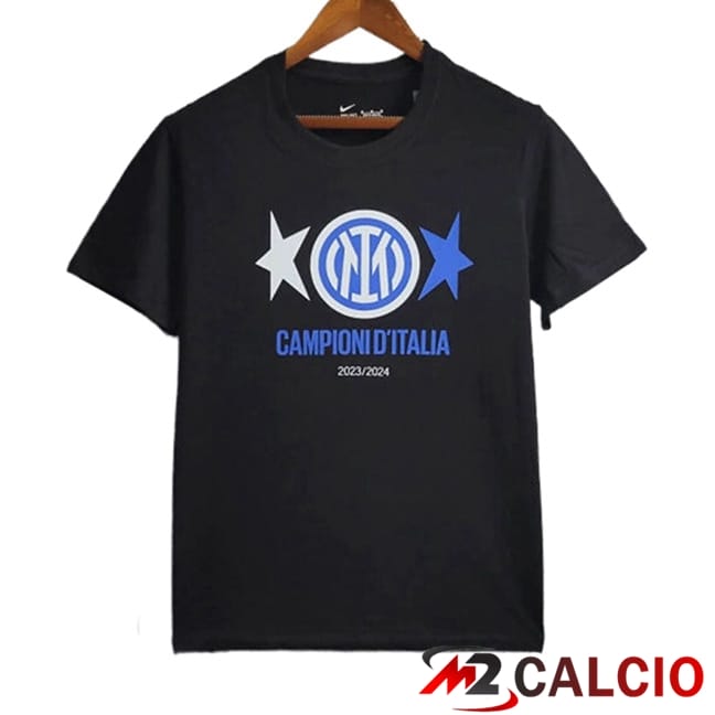 Maglie Calcio Inter Milan T-Shirt Champion 2 Nero 2023/2024