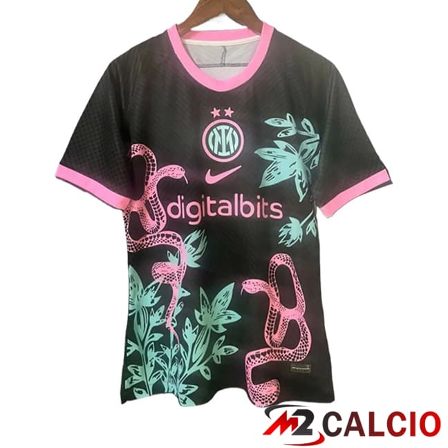 Maglie Calcio Inter Milan Champion 2 Nero/Rosa 2024/2025