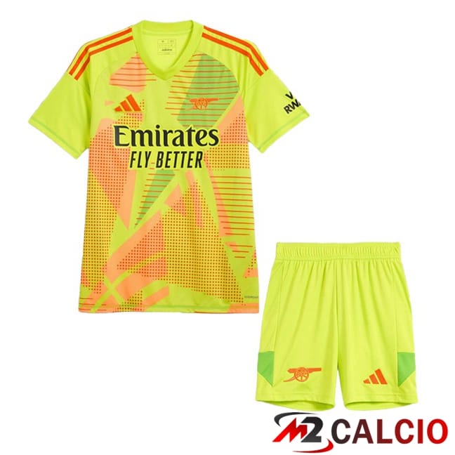Maglie Calcio Arsenal Bambino Portiere Verde 2024/2025