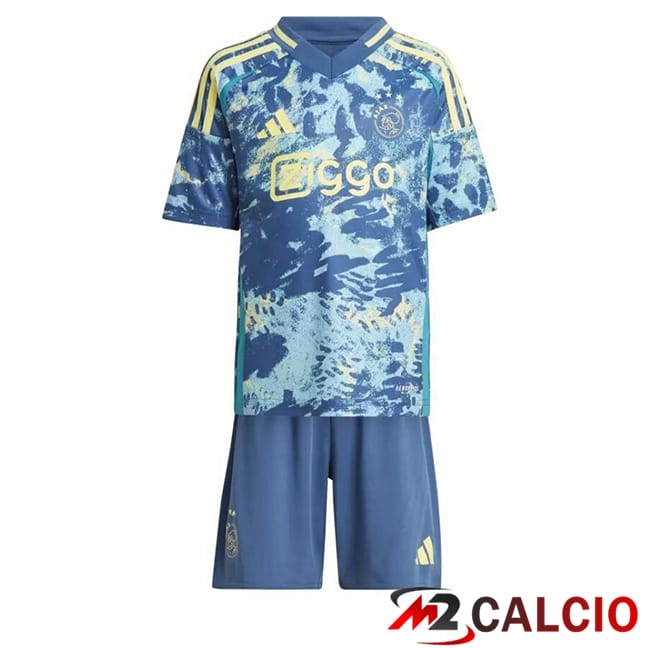 Maglie Calcio AFC Ajax Bambino Seconda Blu 2024/2025