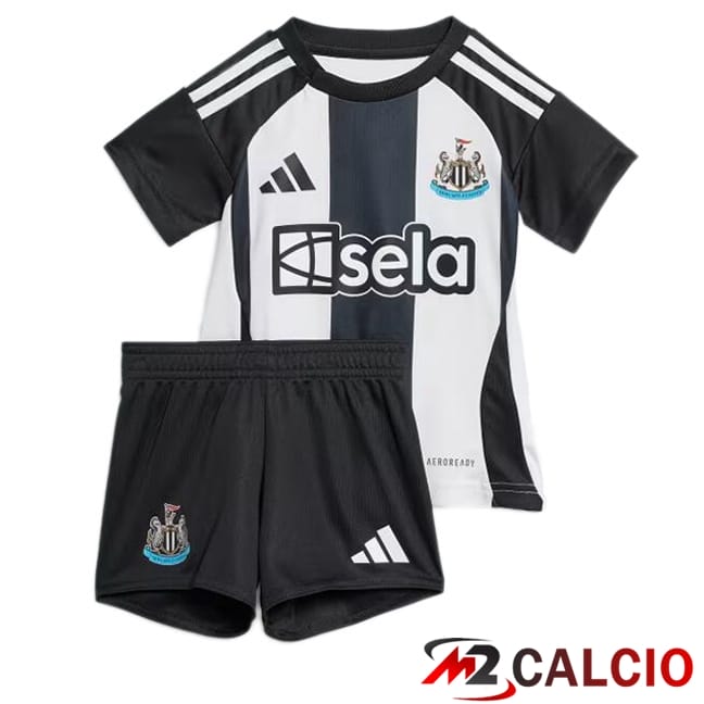 Maglie Calcio Newcastle United Bambino Prima Bianco Nero 2024/2025