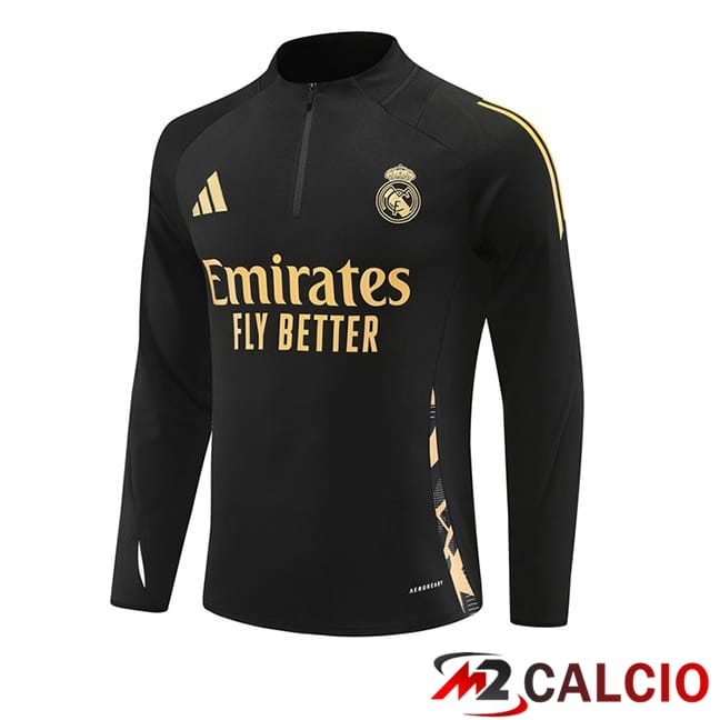 Felpa Allenamento Real Madrid Nero 2024/2025