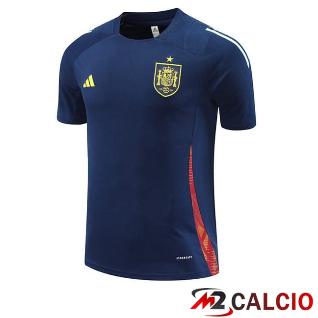 T Shirt Allenamento Spagna Blu Reale 2024/2025