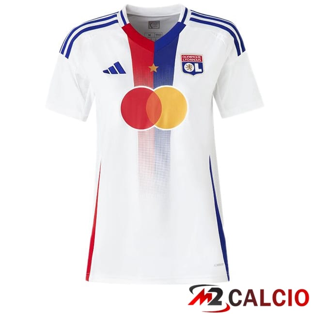 Maglie Calcio Lione OL Donna Prima Bianco 2024/2025
