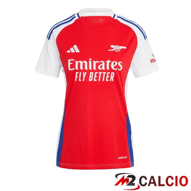 Maglie Calcio Arsenal Donna Prima Rosso Bianco 2024/2025