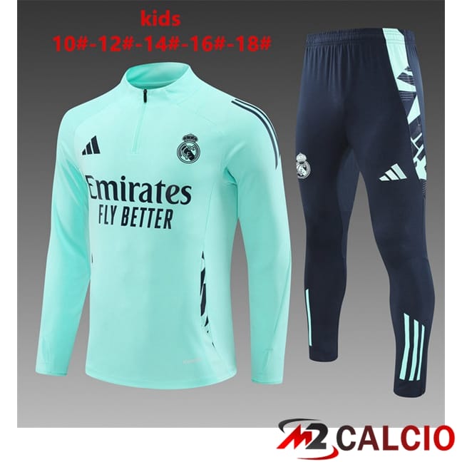 Insieme Tuta Calcio Real Madrid Bambino Verde 2024/2025