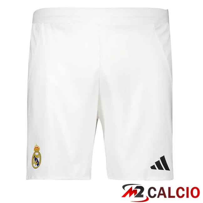 Pantaloncini Calcio Real Madrid Prima Bianco 2024/2025