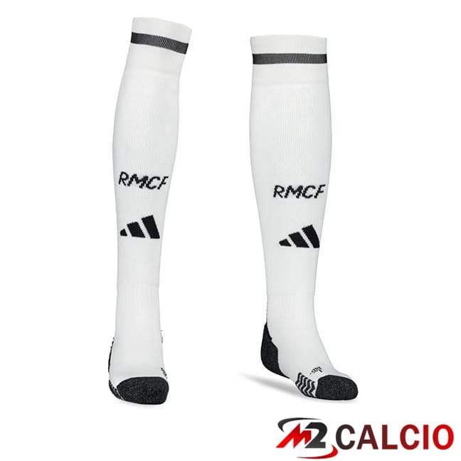 Calzini Calcio Real Madrid Prima Bianco 2024/2025