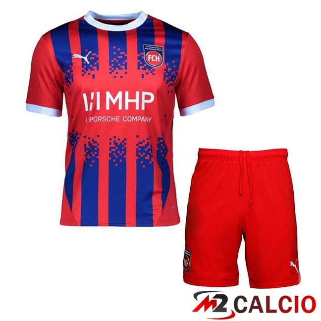 Maglie Calcio FC Heidenheim Bambino Prima Rosso 2024/2025
