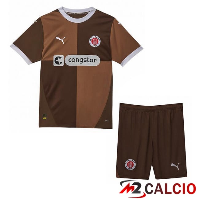 Maglie Calcio FC St. Pauli Bambino Prima Giallo 2024/2025