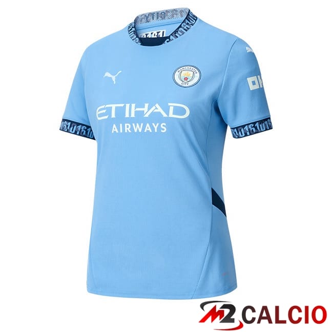 Maglie Calcio Manchester City Donna Prima Blu 2024/2025