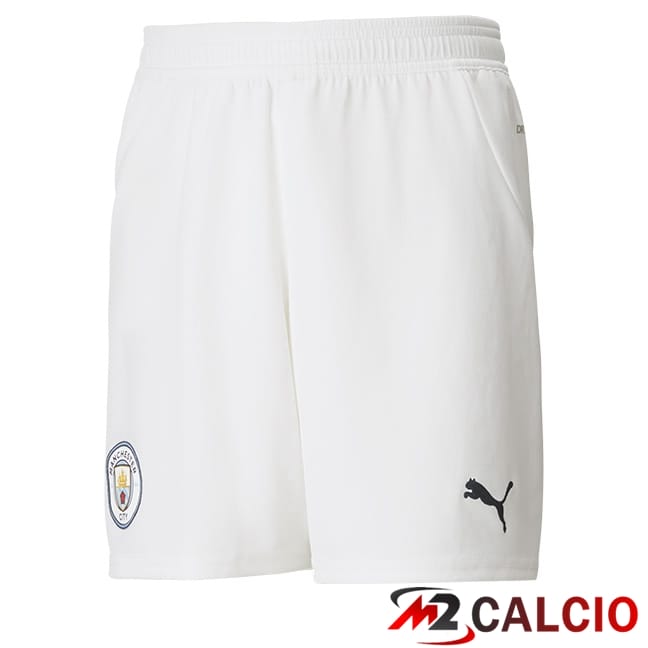 Pantaloncini Calcio Manchester City Prima Bianco 2024/2025