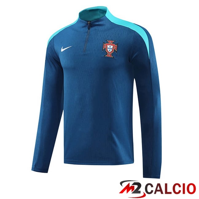 Felpa Allenamento Portogallo Blu Reale 2024/2025