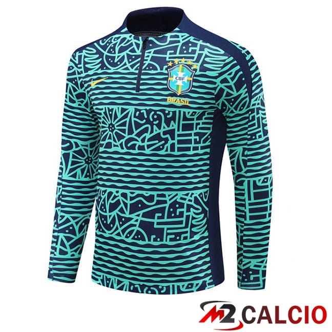 Felpa Allenamento Brasile Verde 2024/2025