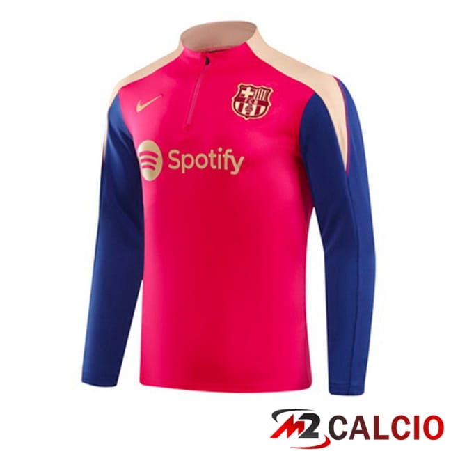 Felpa Allenamento FC Barcellona Rosa Blu 2024/2025