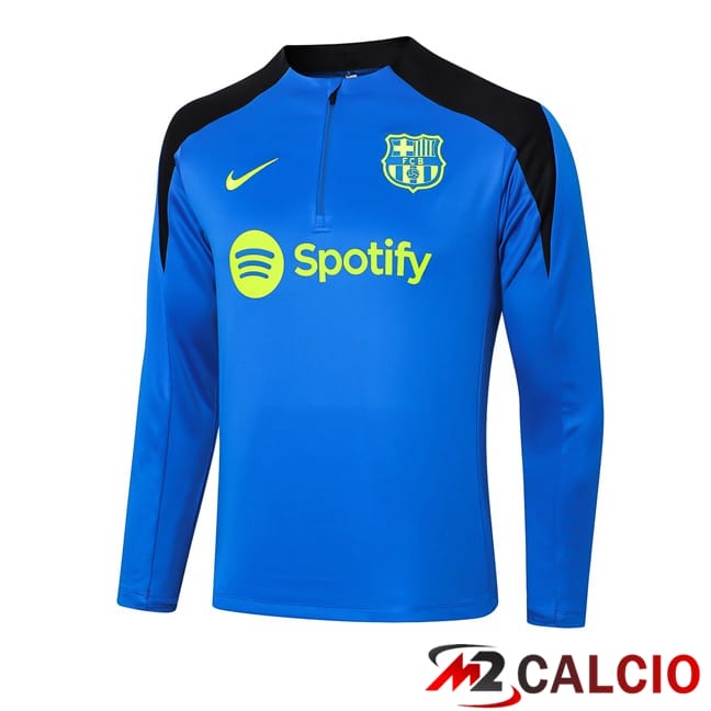 Felpa Allenamento FC Barcellona Blu 2024/2025
