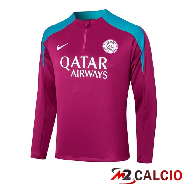Felpa Allenamento Paris PSG Viola 2024/2025