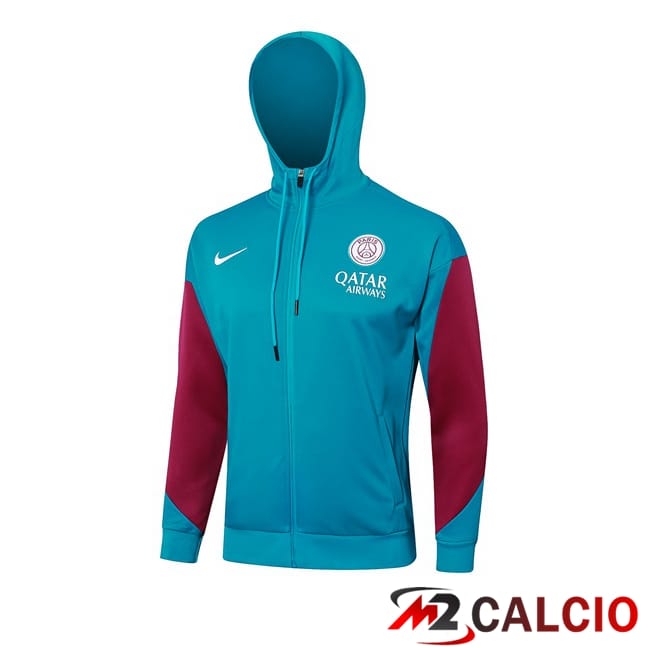 Felpa Con Cappuccio Paris PSG Verde 2024/2025