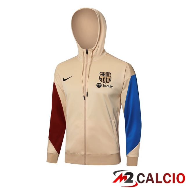 Felpa Con Cappuccio FC Barcellona Giallo 2024/2025