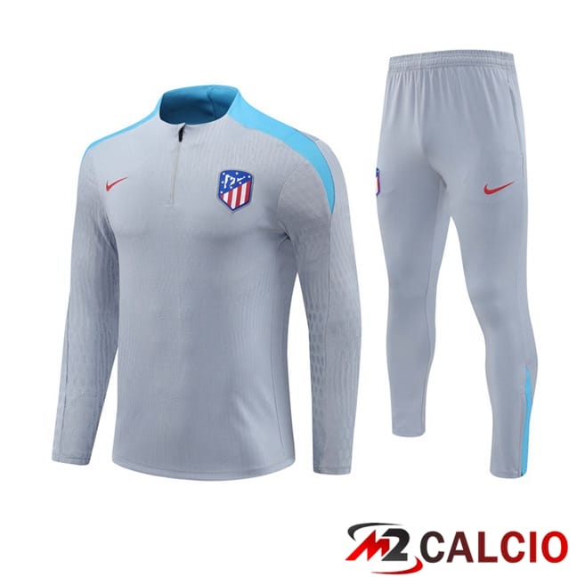 Insieme Tuta Calcio Atletico Madrid Grigio 2024/2025