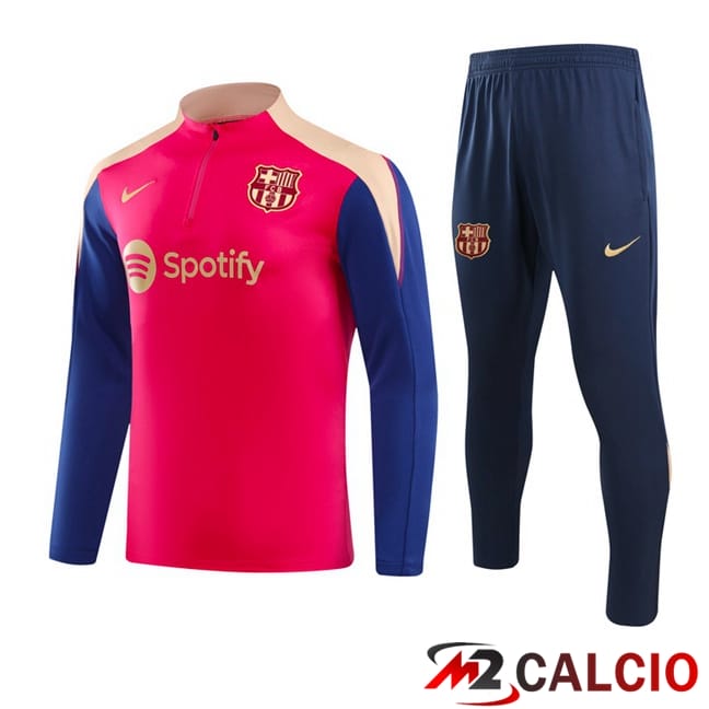 Insieme Tuta Calcio FC Barcellona Rosa Blu 2024/2025