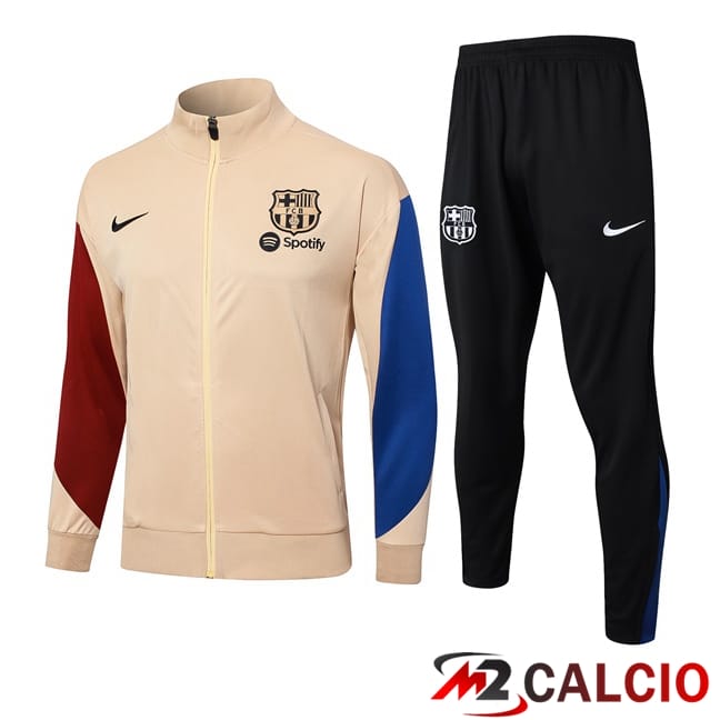 Insieme Tuta Calcio - Giacca FC Barcellona Giallo 2024/2025