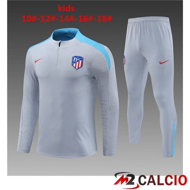 Insieme Tuta Calcio Atletico Madrid Bambino Grigio 2024/2025
