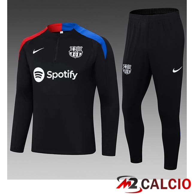 Insieme Tuta Calcio FC Barcellona Bambino Nero 2024/2025