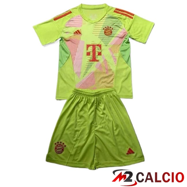 Maglie Calcio Bayern Monaco Bambino Portiere Verde 2024/2025