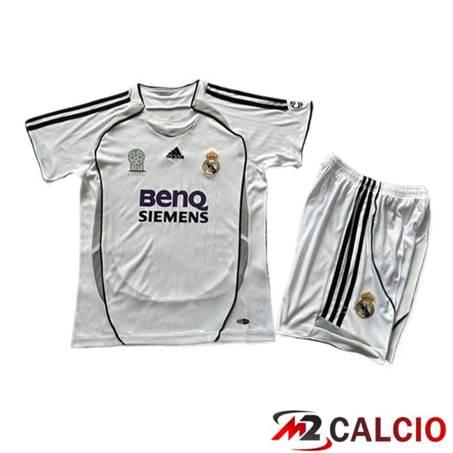 Maglie Calcio Real Madrid Retro Bambino Prima 2006/2007