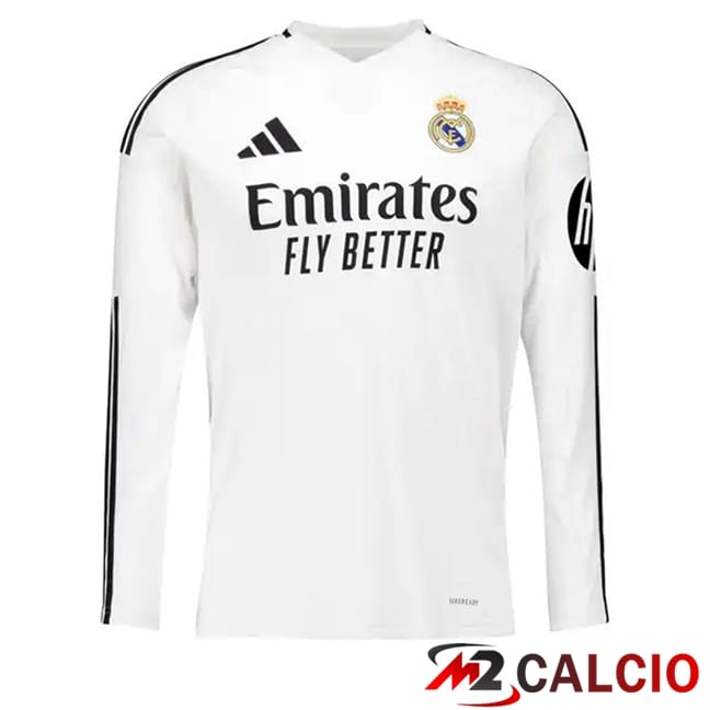 Maglie Calcio Real Madrid Prima Manica Lunga 2024/2025