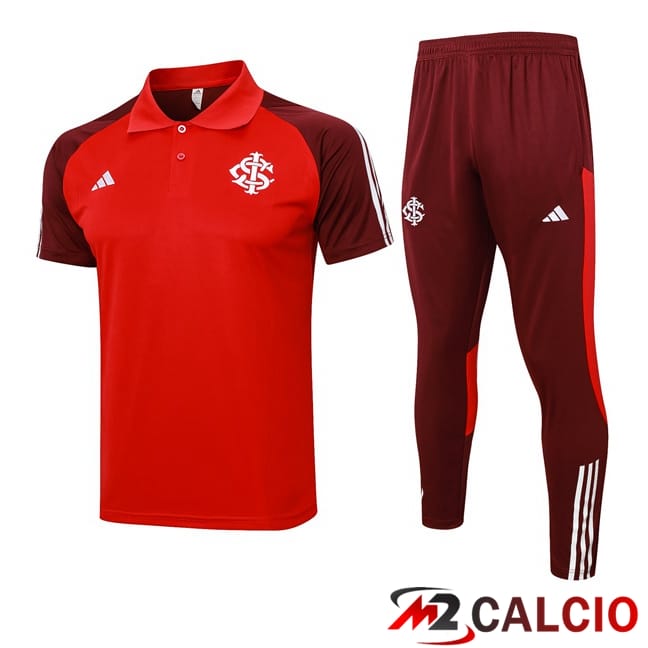 Insieme Polo SC Internazionale + Pantaloni Rosso 2024/2025