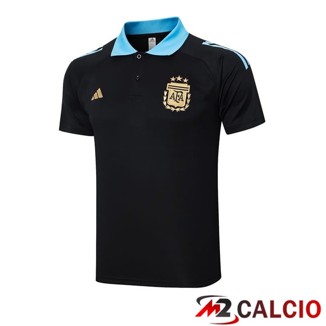 Maglia Polo Argentina Nero 2024/2025