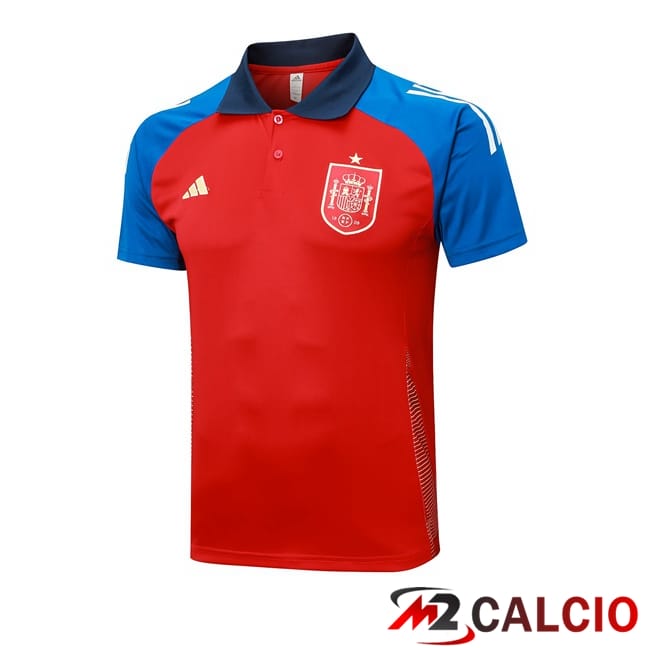 Maglia Polo Spagna Rosso 2024/2025